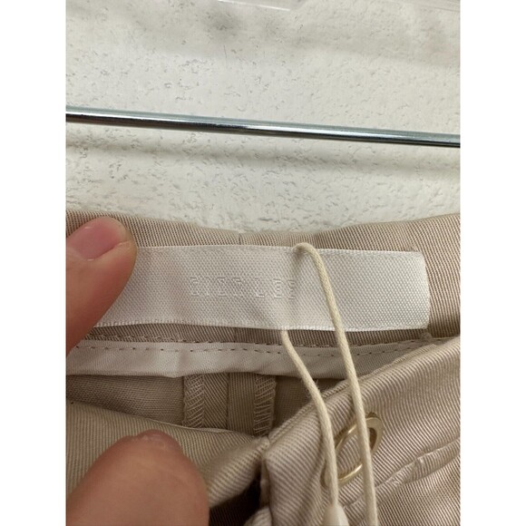 DION LEE Eyelet Tie Parachute Pant Cargo Straight Leg Chalk White Medium Y2K NEW - Picture 8 of 16